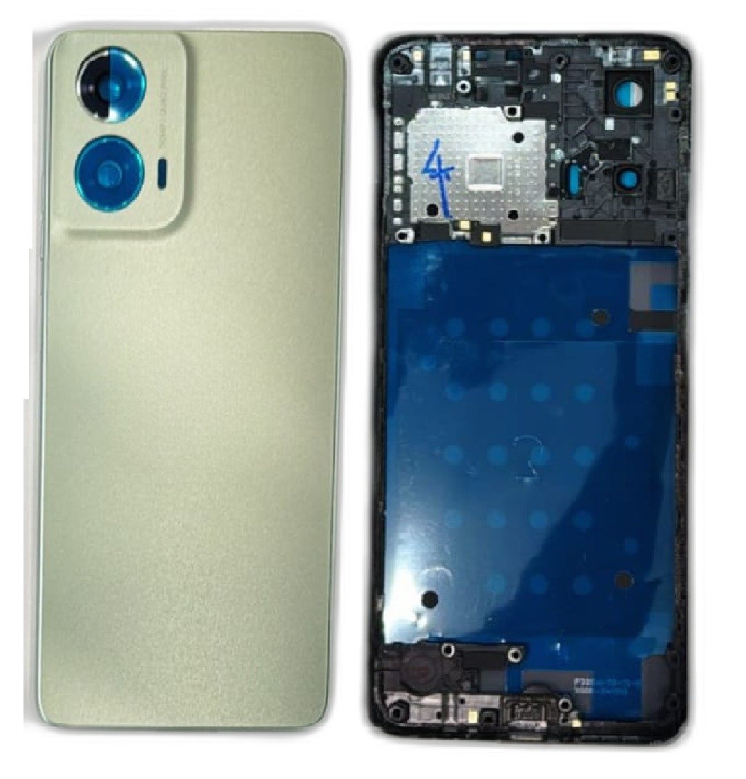 Motorola G24 5G Full Body Housing Replacement Back Frame Middle Chassis with Side Keys – Black, Grey, Silver, Pink & Gold Color: GOLD